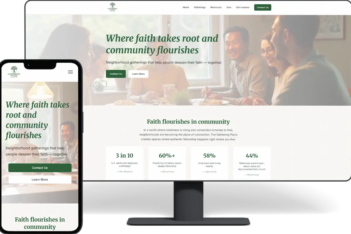 The Gathering Place Collective - Community Organization Website